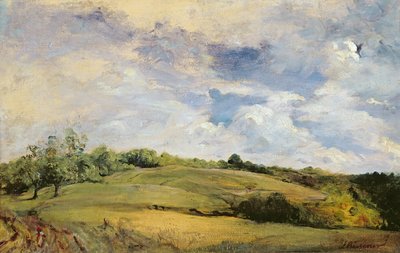 Paisaje y nubes de Louis Antoine Leon Riesener